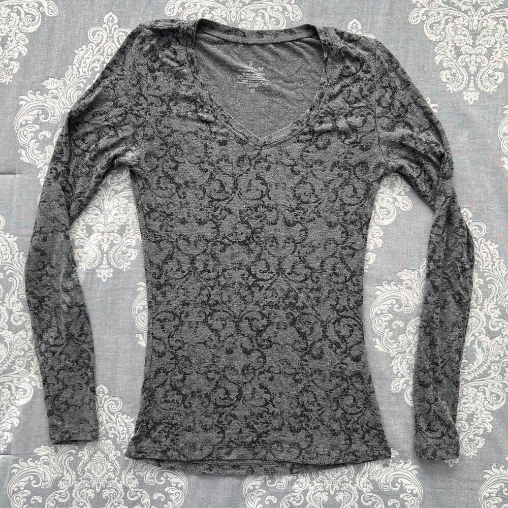 cuddl duds gray patterned thermal